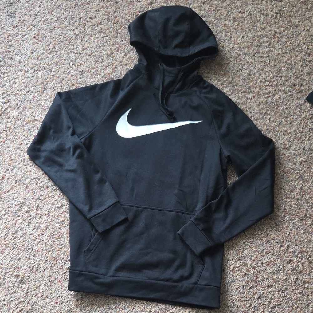 Nike Men's Black and White Hoodie - Picture 1 of 4